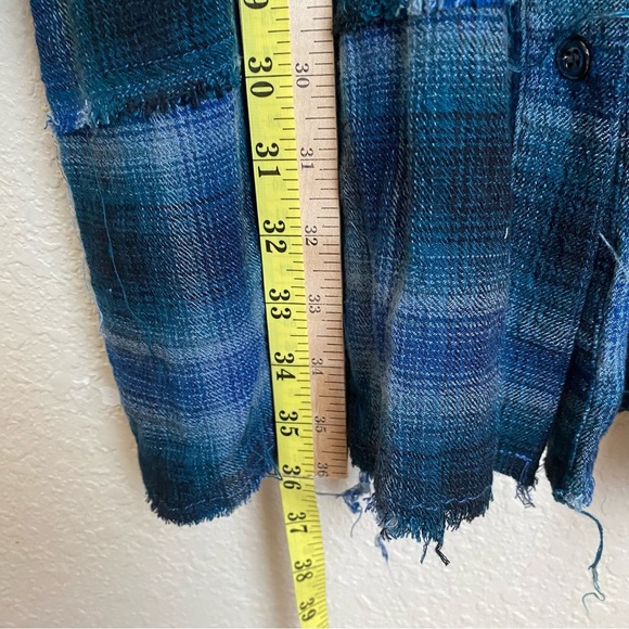 Free People By the Way Plaid Minidress XS oversized - Picture 12 of 13